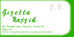 gizella majzik business card